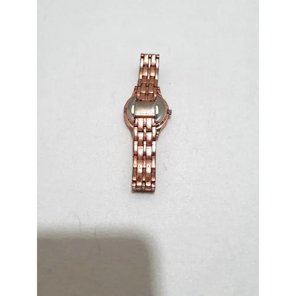Vintage Ladies Wristwatch Japan Movement Rose Gold Tone